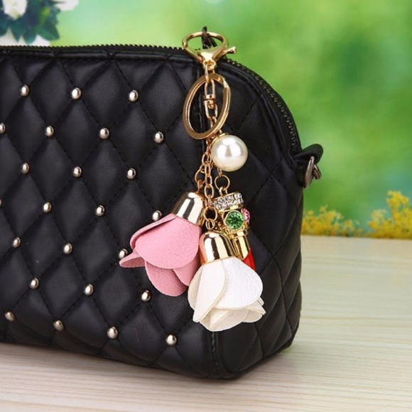 NEW Cute Flower Lipstick Handbag Charm/Keychain 3 - Picture 2 of 2